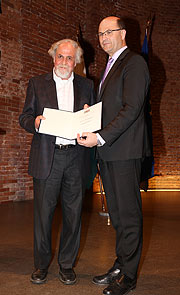 Prof. Dr. Alfred Klepsch aus Mittlfranken, Heimatminister Albert F&uuml;racker (&copy;Foto: Martin Schmitz)